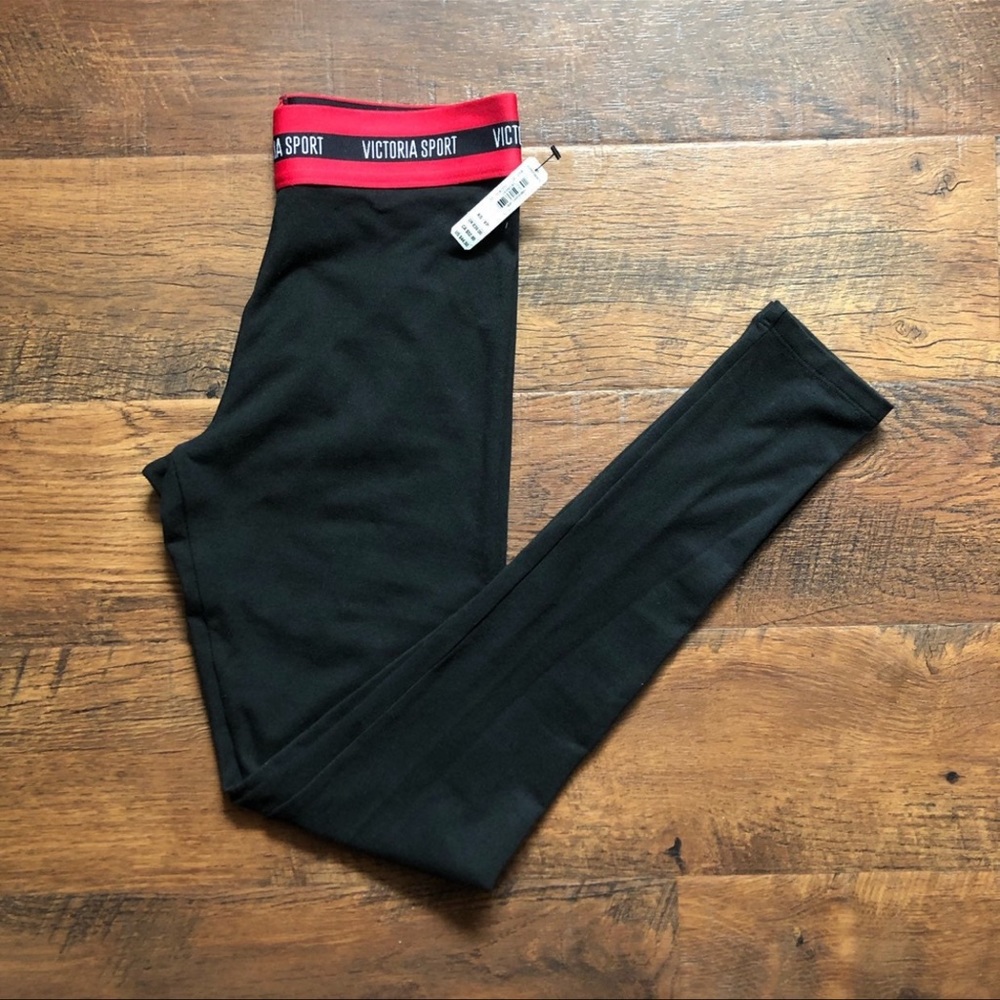 NEW Victoria’s Secret Sport Red VSX Logo Band Legging
